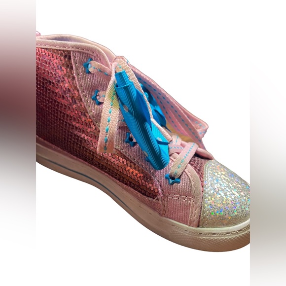 JOJO SIWA PINK BLUE BOW SHOES SIZE 1 - Picture 6 of 14